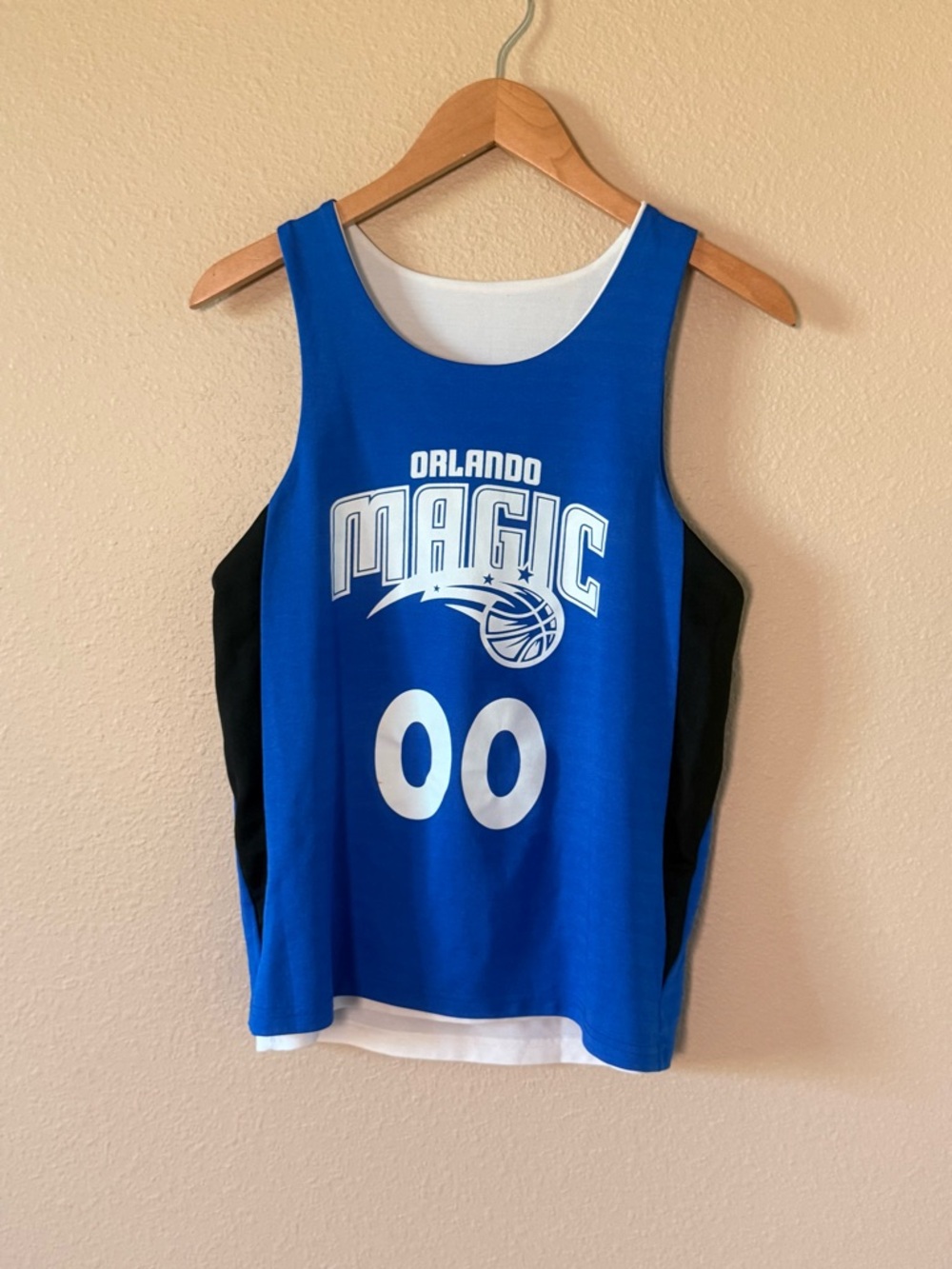Magic Blue Orlando Magic Kids Double-side Jersey Tank with Black Panels